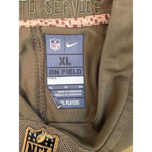 Nike Cleveland Browns Baker Mayfield 6 Salute to Service Jersey Mens XL Olive - Picture 3 of 7